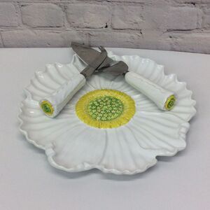 Nanette Vacher For Ambiance Collection “Cosmos” 3 Pc Cake / Cheese Plate Server